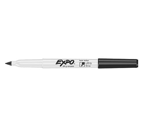 DRY ERASE MARKER, Ultra Fine - Black EXPO