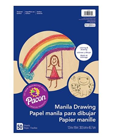 PAPER, Manila 12x 18, 50 ct. - SENT BULK