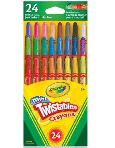 CRAYONS, Crayola 24 ct, Mini Twistables