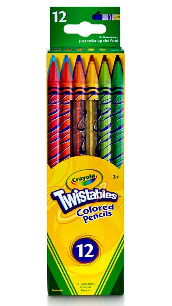 COLORED PENCILS, Crayola 12 ct. Twistable