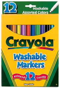 Crayola 12ct Fine Washable Markers