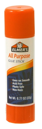 GLUE STICK, Elmer's, 1.4 oz, washable disappearing color