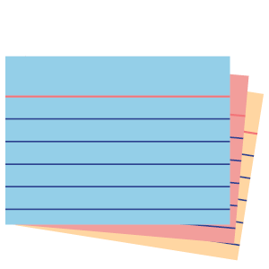 Index Cards and Sticky Notes